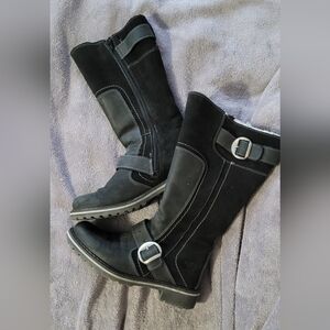 Bos. & Co. Black Buckle Winter Boots